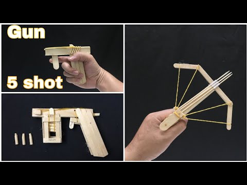 Wow Top 3 Amazing Diy Weapon From Popsicle Sticks
