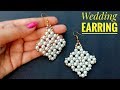 How To Make//Wedding Earring//Pearl Earring// Useful & Easy