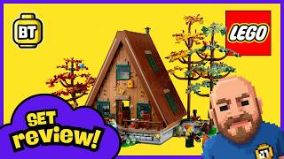 LEGO Ideas A-Frame Cabin up close