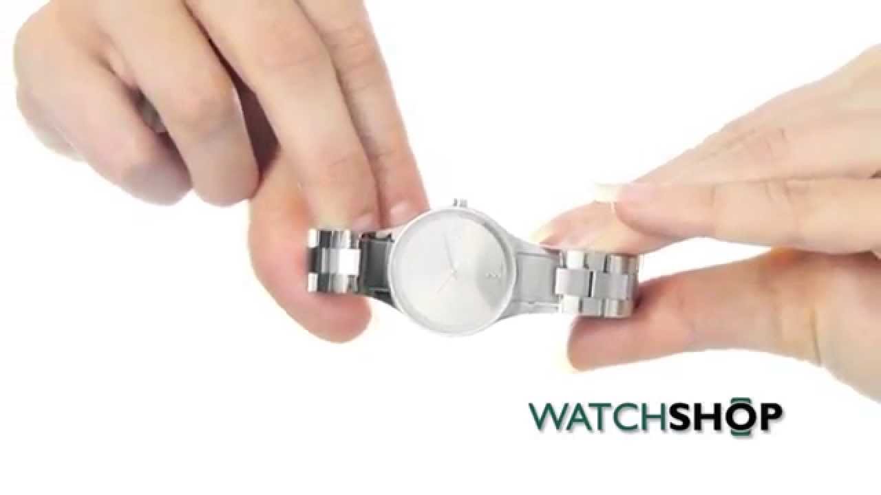 Calvin Klein Ladies' Simplicity Watch (K4323120) - YouTube