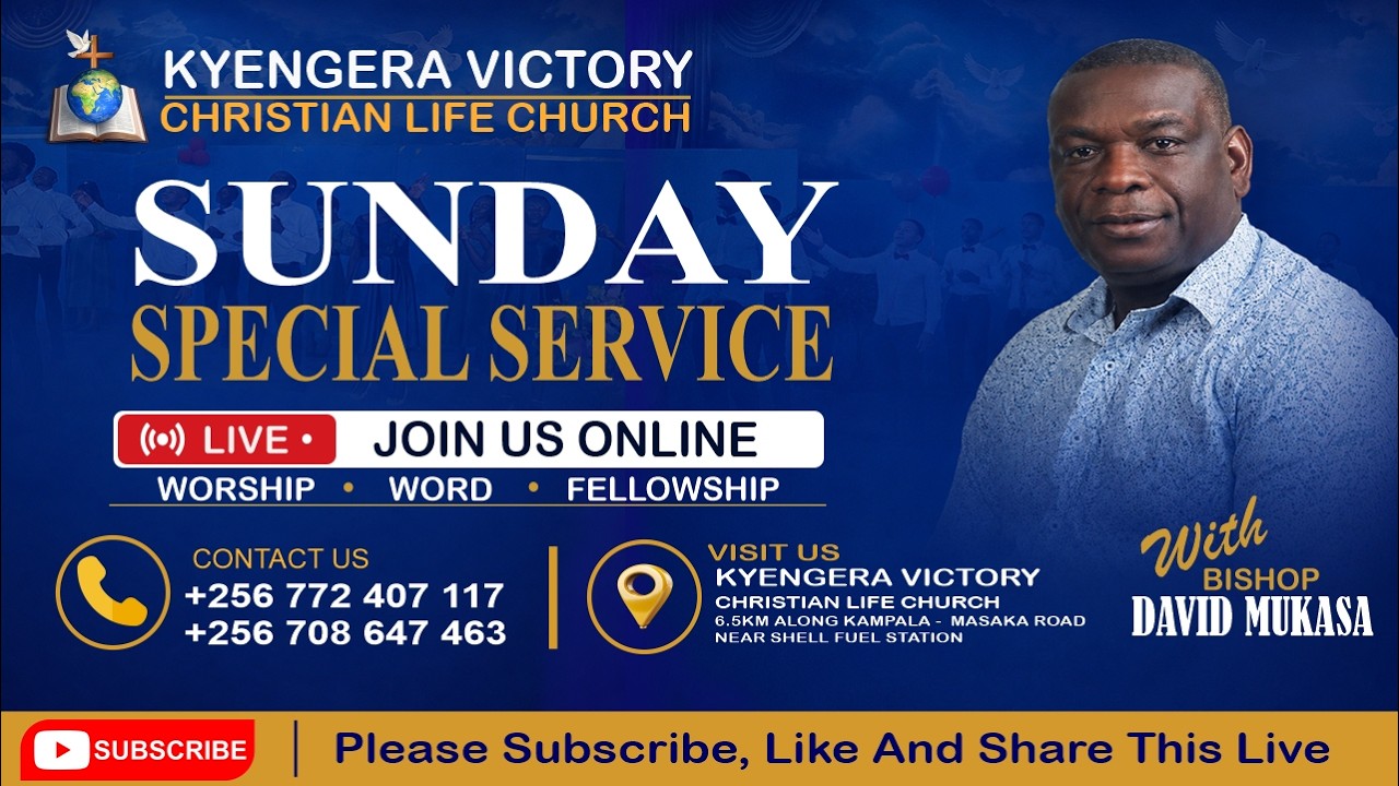 SUNDAY MAIN SERVICE WITH BISHOP DAVID MUKASA 30TH AUGUST 2026