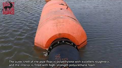 The use of pipe floats in dredging projects