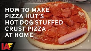 Why should pizza hut be the only one sticking a fork in eye of god?
now you can make your own version their hot dog stuffed crust
kitche...