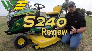 2021 John Deere S240 Lawn Tractor Mower Review and Walkaround Thumbnail