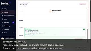 Frexima Google Calendar OAuth Verification Demo