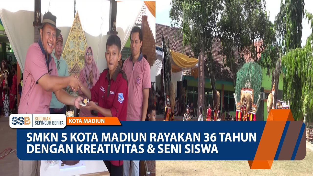 KOTA MADIUN - SMKN 5 Kota Madiun Rayakan 36 Tahun Dengan Kreativitas & Seni Siswa