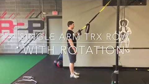 Single Arm TRX Row with Rotation - Rehab 2 Perform