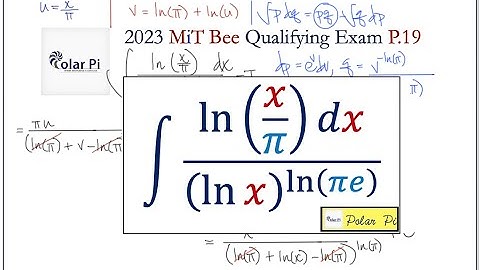 2023 MiT Integration Bee Qualifying Exam [Problem 19]