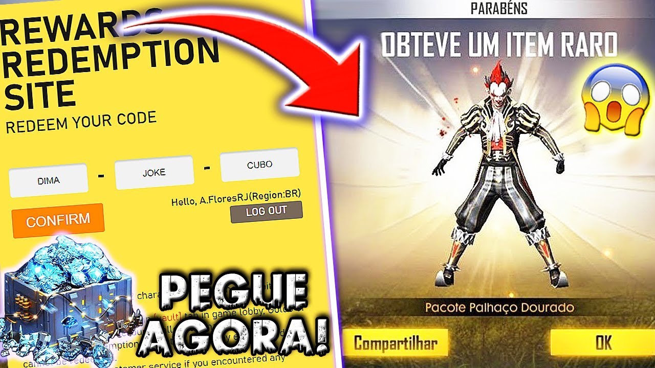 COMO RESGATAR CÓDIGO DE DIAMANTE NO FREE FIRE!! 100% FUNCIONANDO!! 