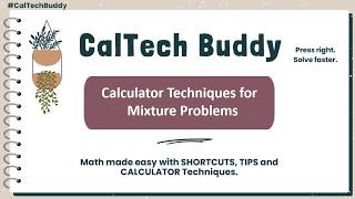 CalTech #26 | Mixture Problem in Algebra