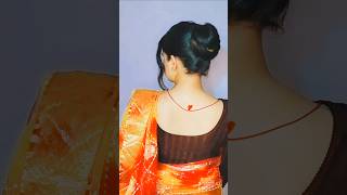 easy scrunchies juda hairstyle for short hair #trending #hairstyle #youtubeshorts #hair #ytshorts