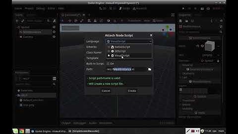 godot 3d scene visual script