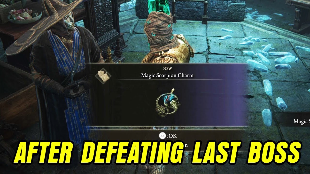 How to get MAGIC SCORPION CHARM after beating Last Boss in Elden Ring