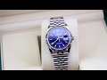 Rolex Datejust 36 126234 Blue Dial Jubilee bracelet Unboxing Video