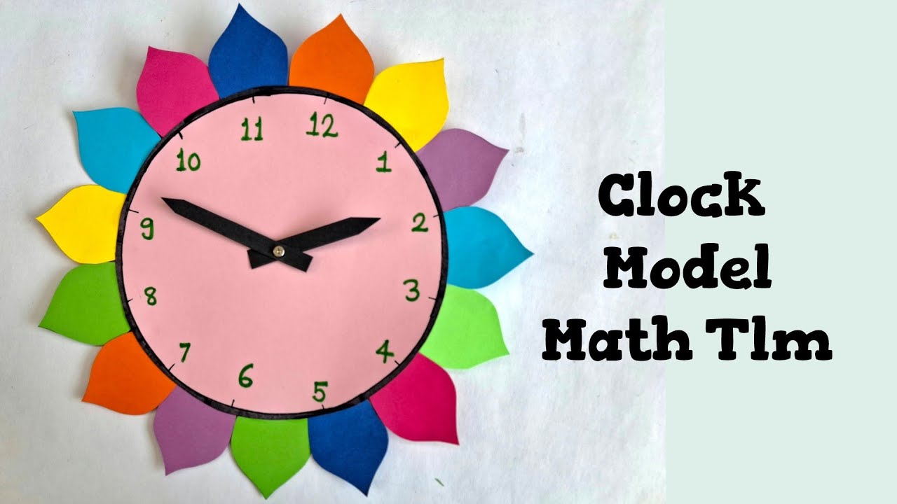 Clock Model Math project |Easy Clock Model| Working Model Math |Math ...