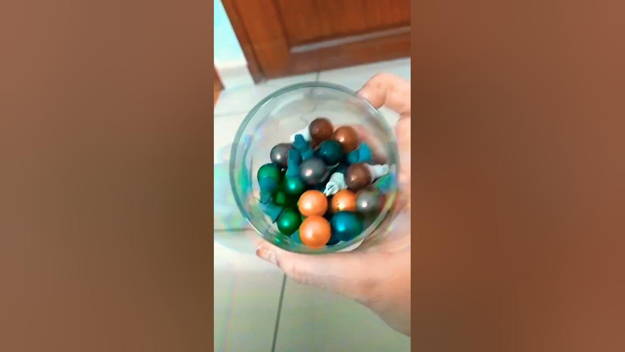 Broken Fairy lights in a glass asmr glass shorts YouTube