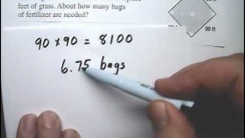 Exponents and Roots Story Problems 1 Area of a Square - Tutor Algebra