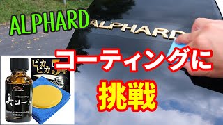 アルファード　コーティングに挑戦