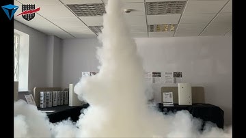 Density 900 demonstrating the power of the Fog Generators
