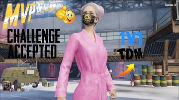 He challenged me for 1v1 tdm| challenge Accepted| pubg mobile in hindi🔥