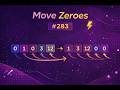 Move Zeroes | LeetCode 283 | Two Pointer Approach Explained