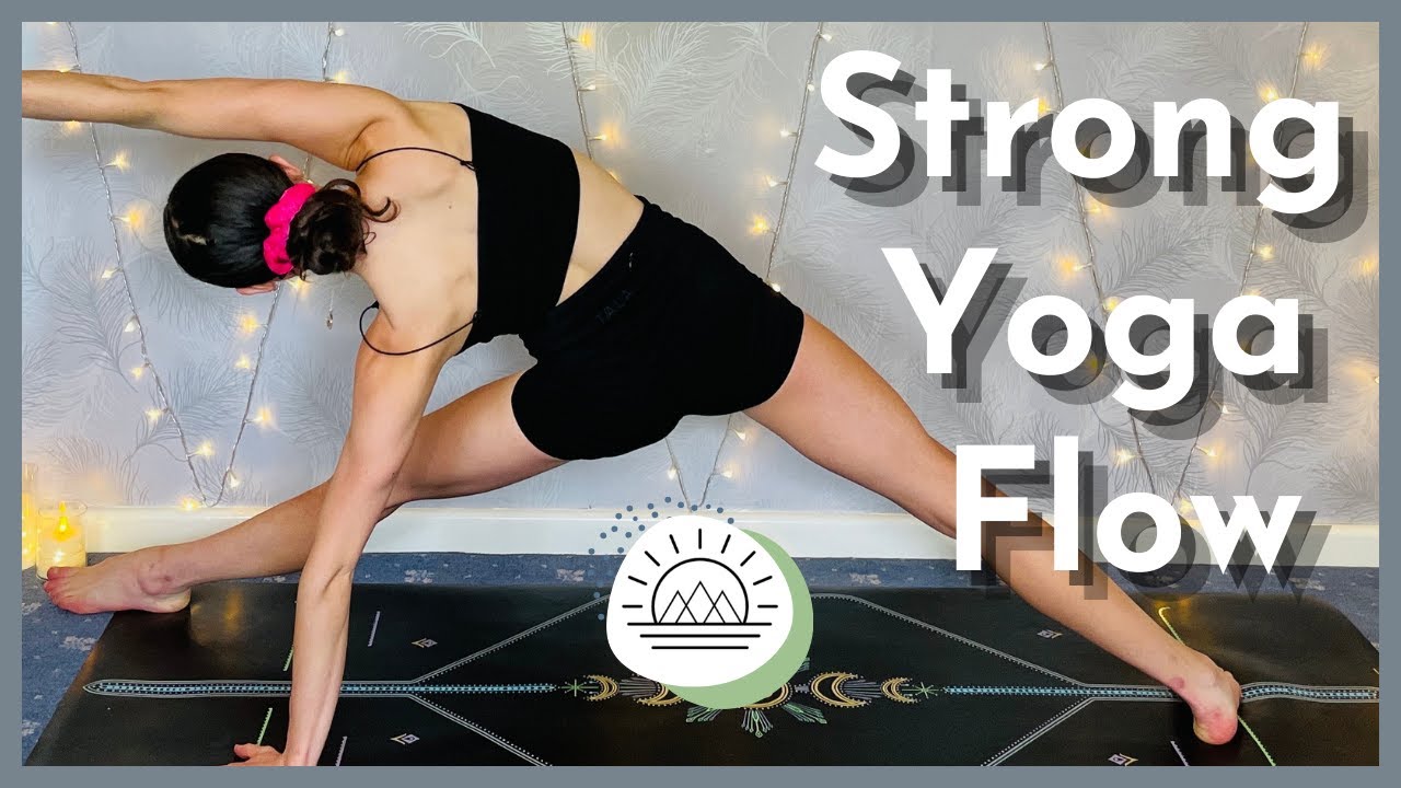 60 Min Strong Vinyasa Yoga Flow | Full Body Burn | Fun and Challenging ...