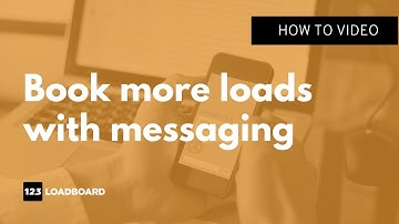 How to use messaging to book loads faster on 123Loadboard. Get more information about loads easily.