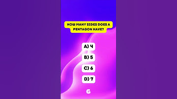 📏🔺 A polygon with how many sides? #Quiz #Pentagon #Geometry #Shapes