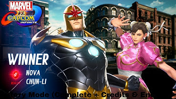 Marvel vs Capcom Infinite - Arcade Mode - Nova & Chun Li (Complete)
