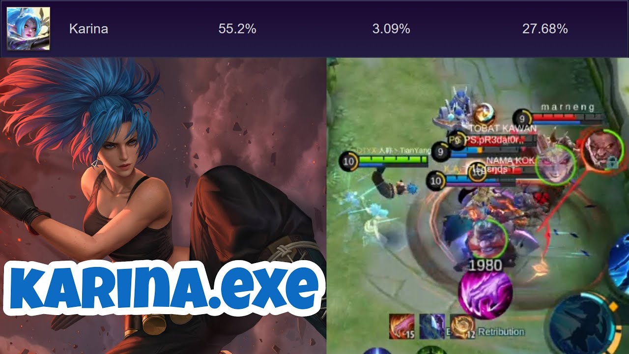 Karina.EXE but the one of the hero who BURST very well and perform GOOD in team fights