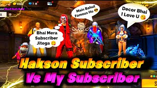 Hakson Subscriber Vs Decor Bhai Subscriber😁Dekho Kaun Jeetega🤯🤷‍♂️ #shorts #freefire screenshot 5