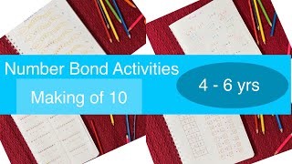 Number Bond Activities For Kids Making Of 10 Worksheet For Kids 4 - 6 Yrs Mumma Studio
