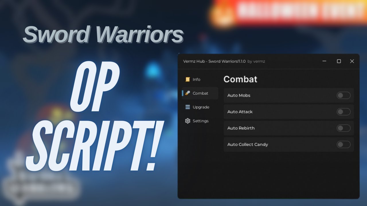 ⚔Sword Warriors! Script - Auto Mobs, Auto Rebirth, Auto Upgrade and ...
