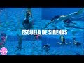 ESCUELA DE SIRENAS 🧜‍♀️ Como usar la cola de SIRENA /Juegos de piscina con la cola de SIRENA