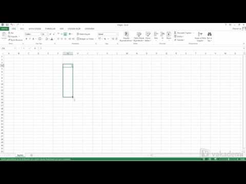 Video: Otomatik Doldur Excel 2013 nerede?