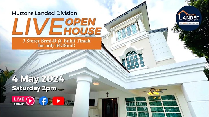 LIVE Open House - 3 Storey Semi-D in Bukit Timah for only $4.18mil