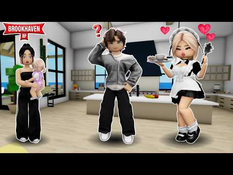 LA SIRVIENTA ESTA ENAMORADA DE MI ESPOSO *QUIERE QUEDARSE CON EL* BROOKHAVEN ROBLOX #roblox