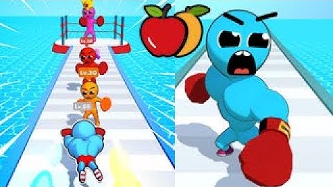 🍎Level Up Runner | Gameplay Walkthrough Part 1 Level 1 - 16 | Android | iOS