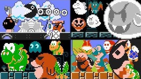SMBX 1.4.4 - Super Mario Bros 1 NEW NPCs. (All Stages)