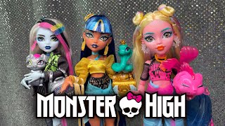 Monster High G3 Core Refresh Frankie Stein, Cleo, and Lagoona Doll Unboxing & Review