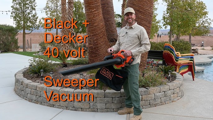 BLACK+DECKER 40V MAX Cordless Leaf Blower, Lawn Sweeper, 125 mph