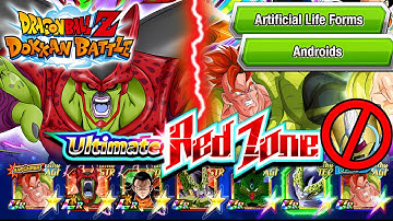 Artificial Life + Androids VS. Cell Max - ULT. RED ZONE [Red Ribbon] DBZ: Dokkan Battle | 4K 60FPS
