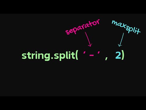 The Split() Method | Python Tutorial in 2 Minutes