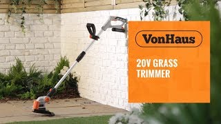 vonhaus cordless grass trimmer