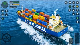 Real Cargo Ship Simulator 3D Gameplay 🚢 | Container Ship Driving | Mobile Ship Simulator Android screenshot 4