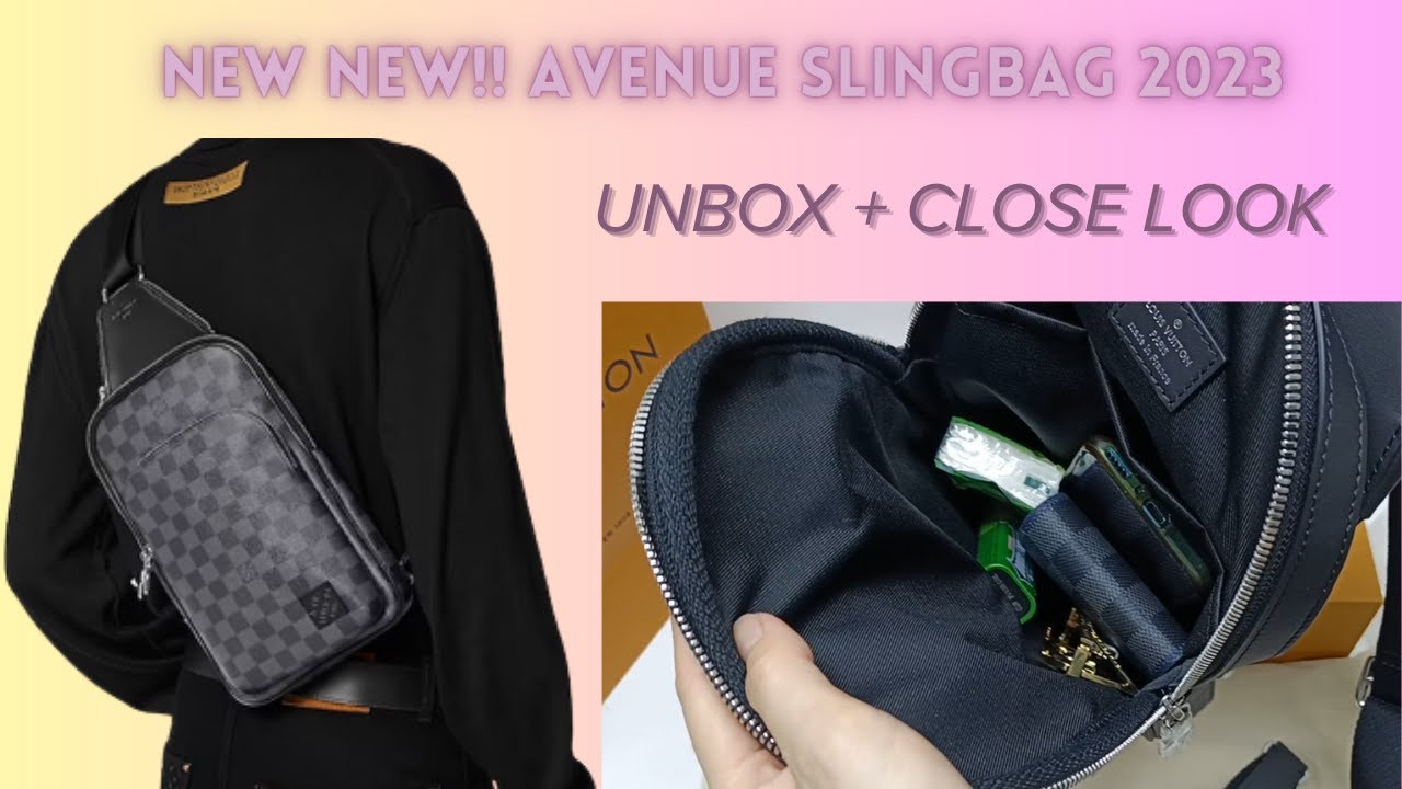 Louis Vuitton® Avenue Slingbag NM Monogram Black. Size in 2023