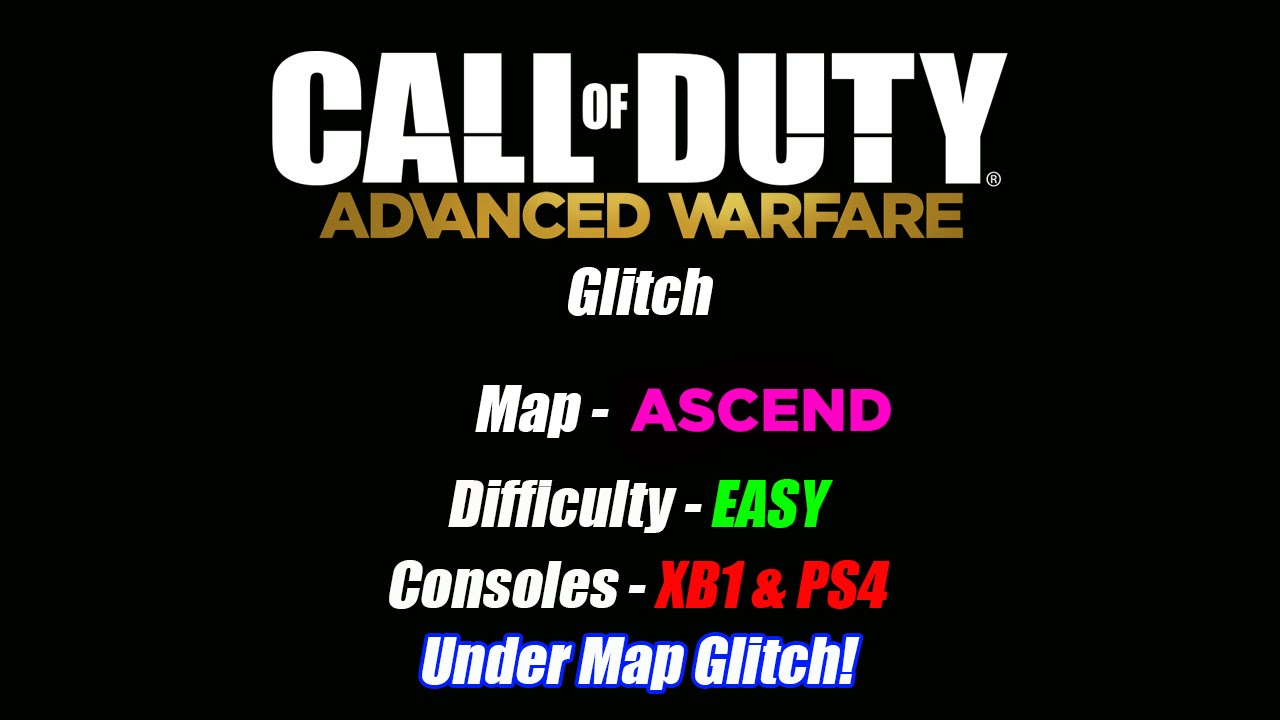 CoD: AW - Under Map Glitch on Ascend! [COD AW GLITCHES] - YouTube