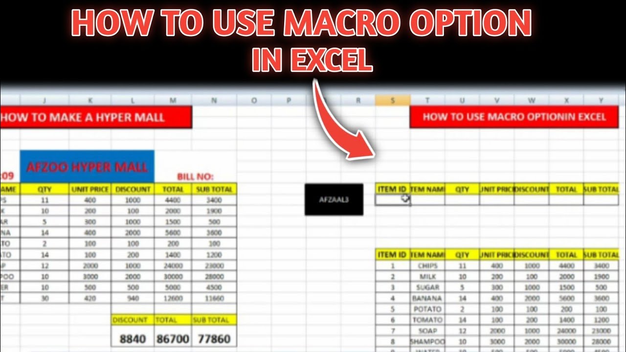Macro Option How To Use Macro Option In Excel || Macro Option Excel May Kaise ...