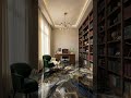 From CONCRETE to LIQUID GOLD: Insane Luxury Home Office Epoxy Floor Transformation 🤯 #shorts