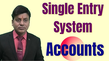 Accounts: Accounts from Incomplete Records: Single Entry System: Lecture 1